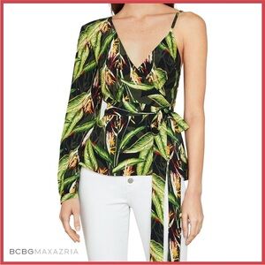 NWT BCBG Bird of Paradise Wrap Top.